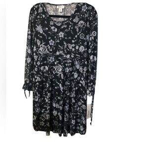NWT Style & Co Floral Long Sleeve Dress